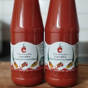 Salsa pronta di datterino condita da 70 cl con cipolla e basilico